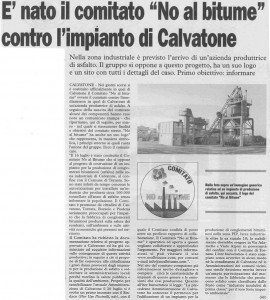 Articolo della La cronaca del 08-08-2009